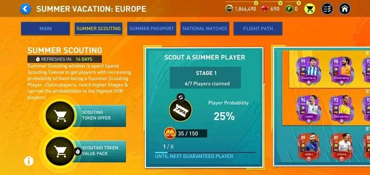 Mosheni93's tweet photo. @EAHelp Please help 6 player from summer scouting but its shn in passport week 5 quest https://t.co/md33Dpgkvb