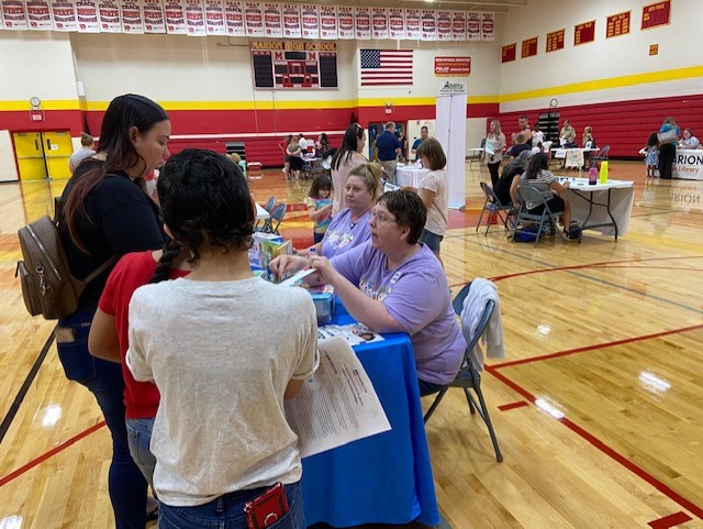 After 3 years, HACAP was glad to be back at the <a href="/Marion_ISD/">Marion ISD</a> “Back to School Right” event that we held last night. Our Head Start and Health Alliance programs were excited to get out and talk with families.