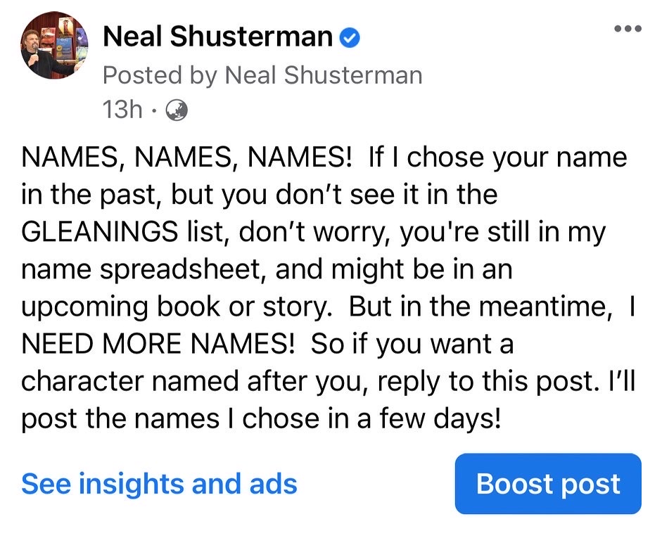 NealShusterman tweet media