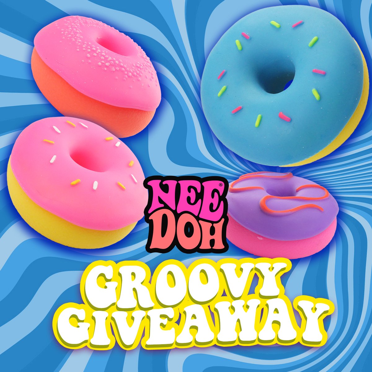 Schylling's tweet image. Dohnuts are the perfect summer treat!  ☀️ Tell us what your favorite summer treat is in the comments! 🍦 3 lucky NeeDoh fans will get a satisfying NeeDoh Dohnut! US residents 18+ only. Not affiliated with Facebook or Instagram.

#schylling #Squishsquad  #needoh #lavalamp #Toy