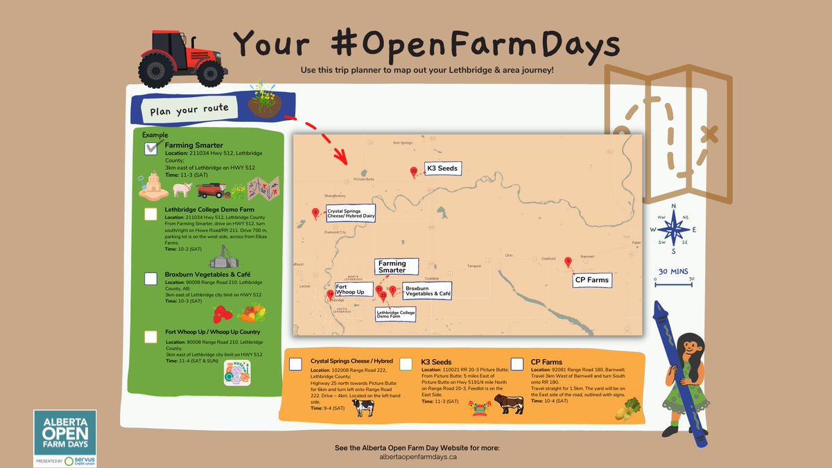 Looking for a free family activity on August 13th? Visit Lethbridge’s local #OpenFarmDay hosts! #familyfun #southernalbertafeedstheworld Find out more at albertaopenfarmdays.ca