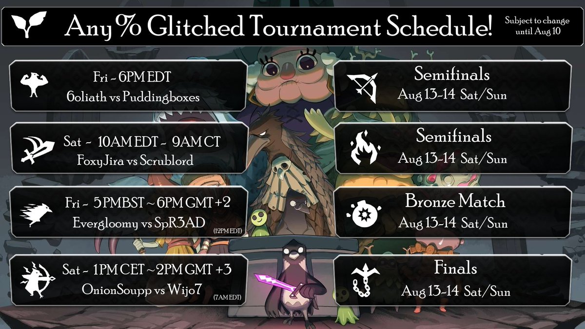 puddingboxes's tweet image. Hosting a Any% Glitched Death's Door Speedrun Tournament with 50$ price pool! 

Streaming at: twitch.tv/deathsdoorcomm…