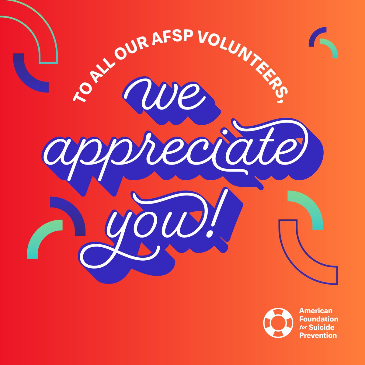 AFSPMichigan's tweet photo. This week's #FeatureFriday goes out to all of our AFSP MI Walk Committee Volunteers! They work most of the year making sure that our walks are beautiful and meaningful events for you, and we cannot thank them enough!
We appreciate you walk planning committees!
#afspmichigan https://t.co/Y38cOivI43