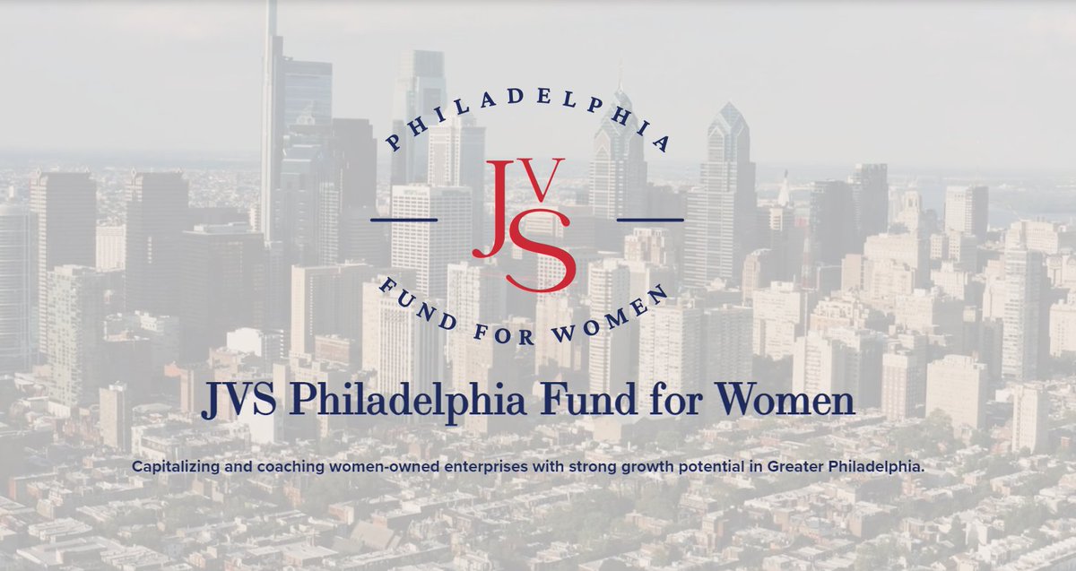 I am very proud to be on the Advisory Committee for the <a href="/JVSPhilaFund/">JVS Philadelphia Fund for Women</a>. This extraordinary effort is led by our partner, Judith M. von Seldeneck to support women entrepreneurs in Philadelphia.

Learn more: jvsphilafund.com

#womensupportingwomen #womensleadership