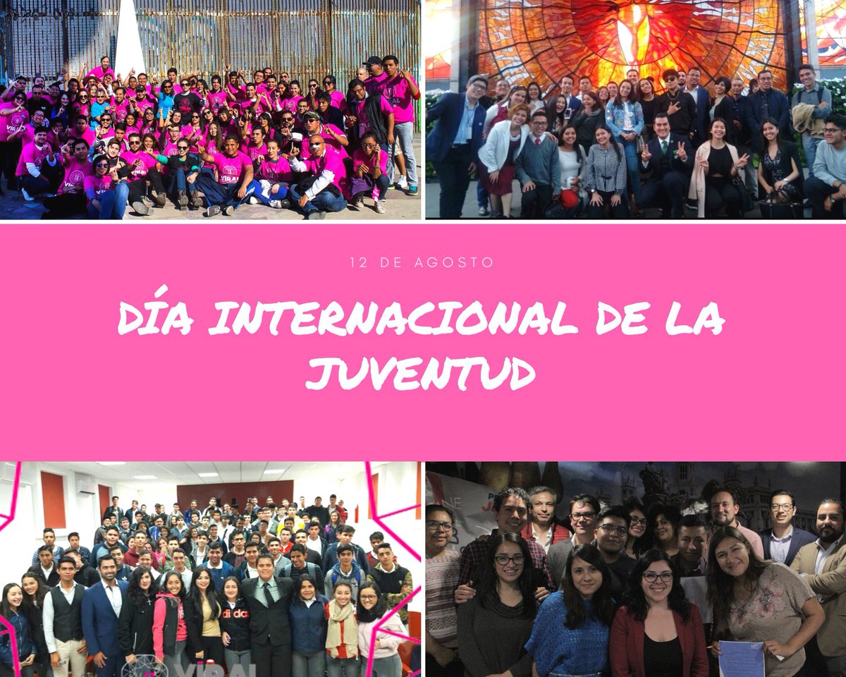 La edad del crecimiento, del desarrollo, de la actividad, de la imaginación. Reconocemos el trabajo de las y los virales de #México x su trabajo en #prevención y protagonismo en la mejora de la calidad de vida de sus comunidades. #DíaInternacionaldelaJuventud #YoSoyVIRAL