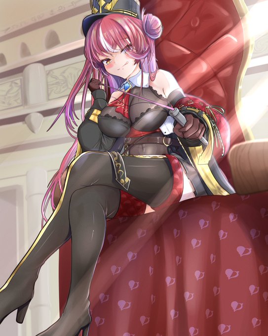 #マリンのお宝 
「船長にいぢめて欲しいんですかぁ～?」 