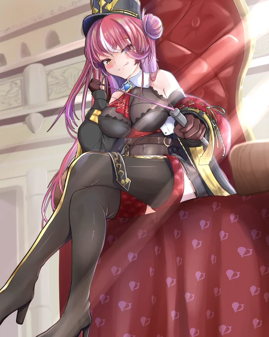 #マリンのお宝 
「船長にいぢめて欲しいんですかぁ～?」 
