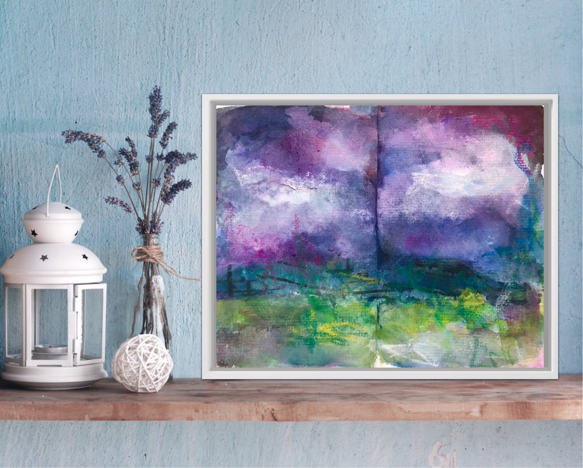 ‘Overcast Skies’ Mini sketchbook musings
#abstractsketchbook #overcastskies #purpleskies #abstractpainting #watercolor