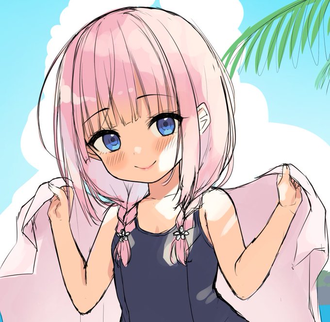 夏っぽい絵を描きたいラフ2👍 