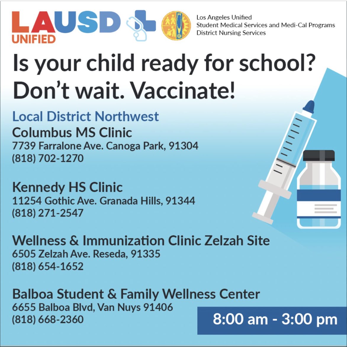 Getting ready for school. ⁦<a href="/LAUSDSup/">Alberto M. Carvalho</a>⁩ 
⁦<a href="/LASchools/">Los Angeles Unified</a>⁩ 
⁦<a href="/LDNESchools/">LDNortheast-ARCHIVE</a>⁩