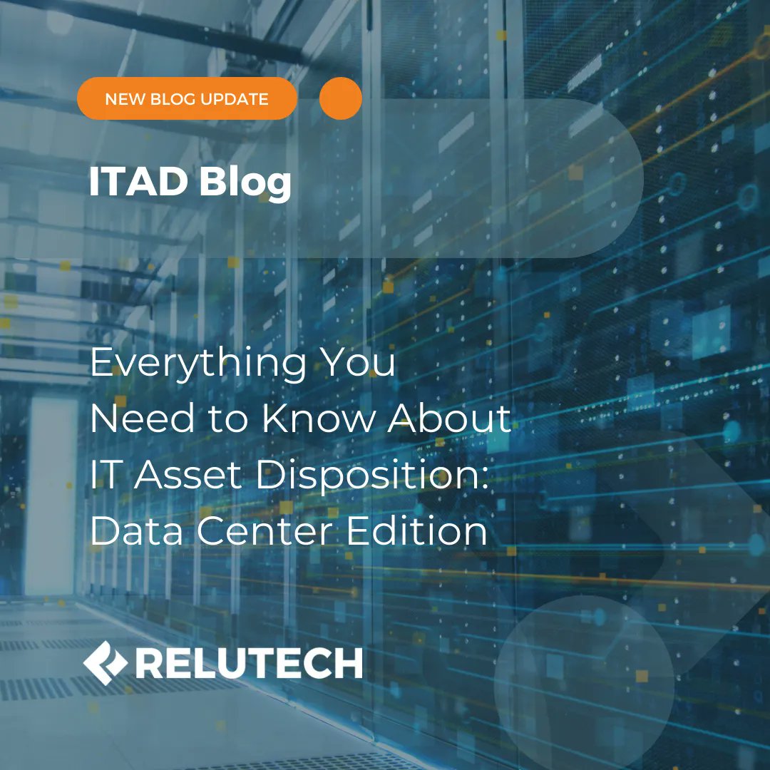 ReluTech's tweet image. Are you ready to learn about the #ITAD process for data center asset removal? Our new blog post will walk you through everything you need to know, from start to finish. Read the blog here: bit.ly/3QBxPoT 

#hardwareremoval #datacenter  #ewasterecycling #valuerecovery