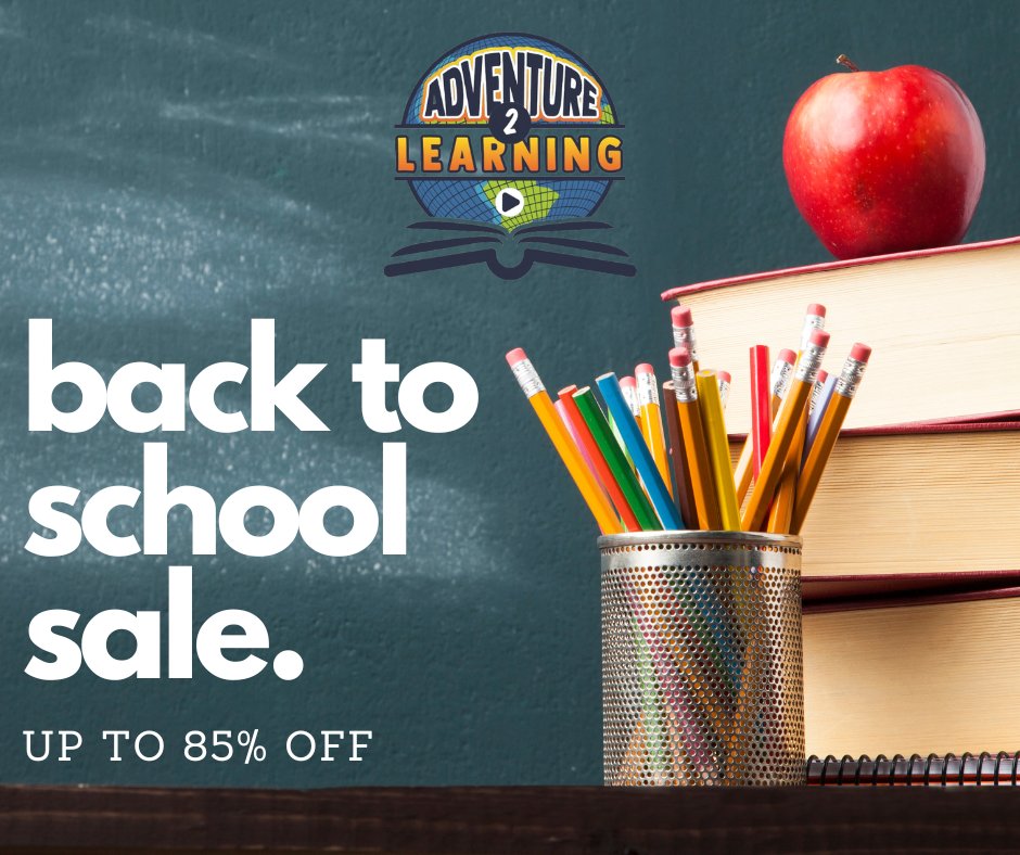 adventure2learn's tweet photo. HUGE #backtoschool sale! Up to 85% off our Annual Access plan. Just $24 for the WHOLE YEAR.
Sign up now: https://t.co/jX7YHKZbbQ
Apply code BTS24 at checkout. #noexcuses #curriculumsupport #makelearningfun https://t.co/uPaZShTcDN