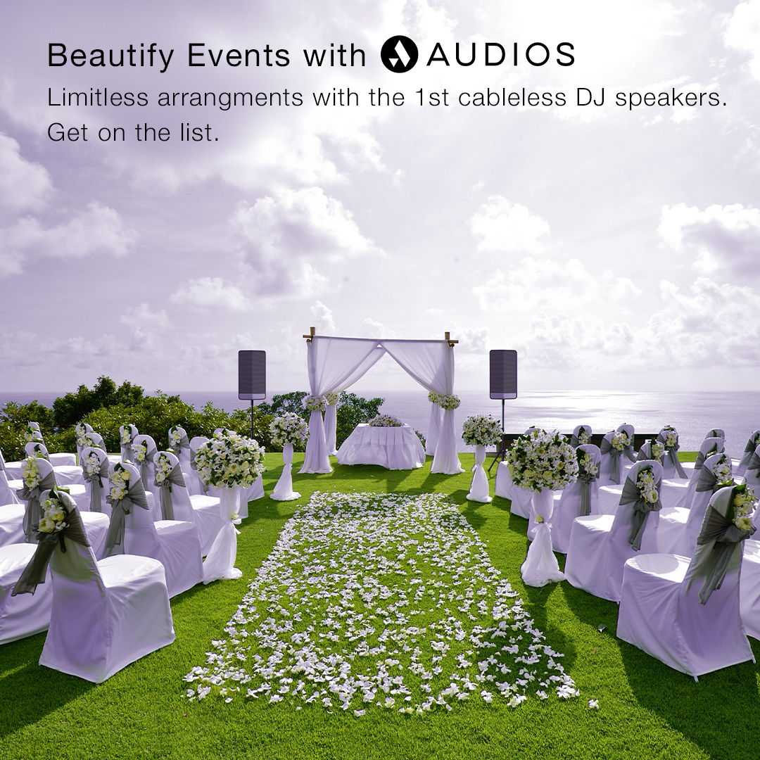 Beautify Events with Audios
Get limitless arrangements with #Audios. No power? No problem. #Weddings anywhere with the industry's first cableless, battery powered event speaker. Get on our list to find out more. hubs.la/Q01jWJ7p0
#Wireless #TheFutureOfSound #DJGear #DJLife