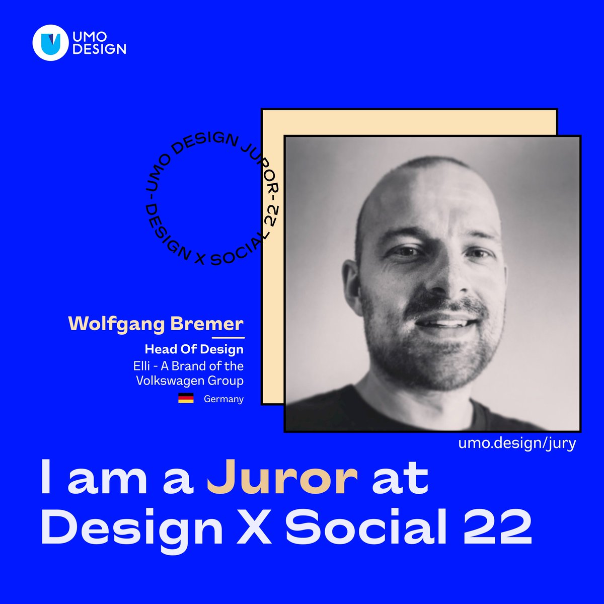 WolfgangBremer's tweet photo. ✨ I’m honored to be a jury member for the Design X Social Innovation Challenge 2022 with the theme Designing for Crisis by @umodesign. Can’t wait to see all the great submissions! 🙌
 
Learn more: https://t.co/Cj2bPpnf3I
#umo #dxs22 https://t.co/CqhRW3ZAw8