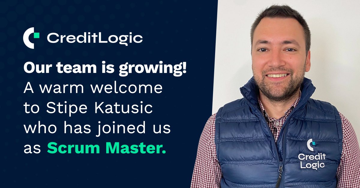 With over 14 years of combined experience in the banking industry, it's no wonder we were so excited to bring Stipe Katusic, our new Scrum Master, on board! Welcome again to the CreditLogic team! 
We've loved watching you already flourish in your new role in these short 3 months.