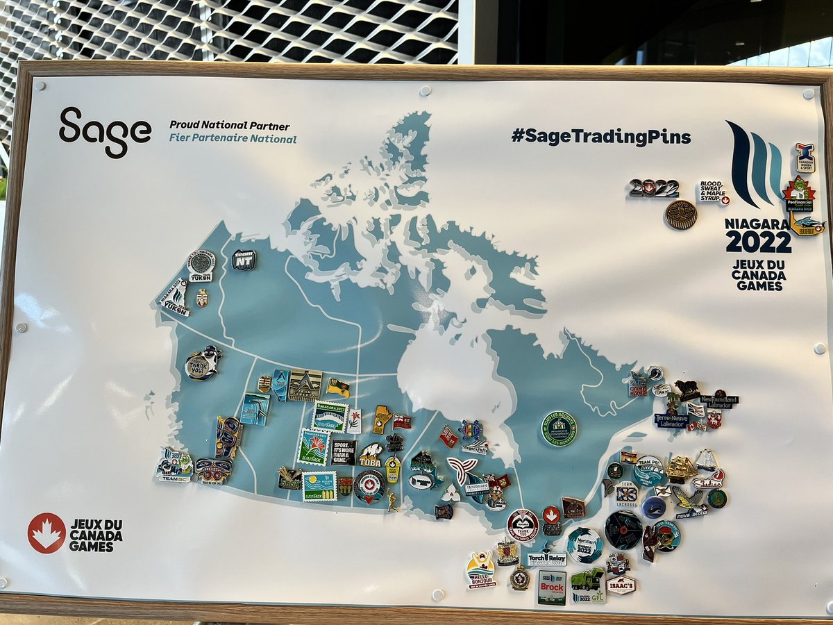 TimCMF's tweet photo. The Sage team is at Canada Games Park - come by for some swags and pin-trading! #CanadaGames #Sage #Niagara2022 https://t.co/MgpVNt0Hr1