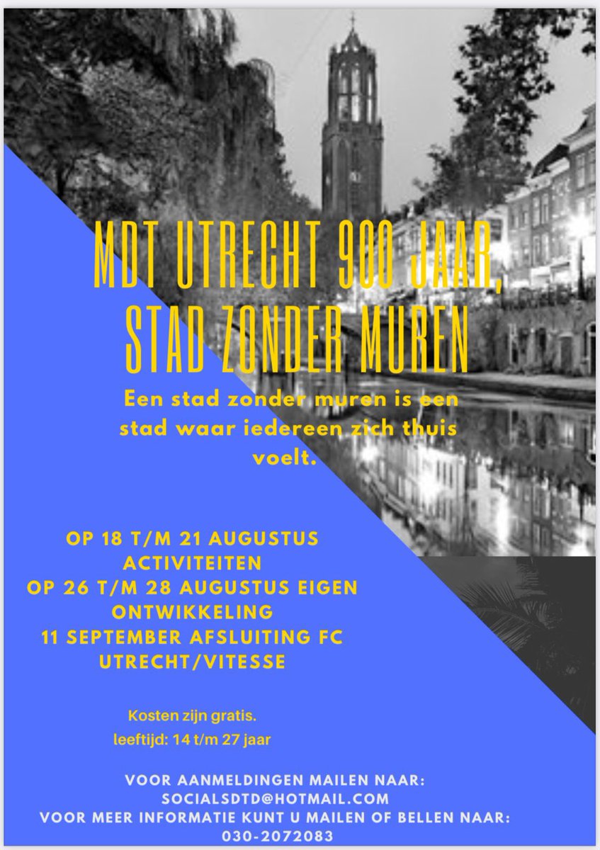 Een stad zonder muren is een stad waar iedereen zich thuis voelt. Waarin we kijken naar waarin we kijken wat ons bindt in plaats van waar we van verschillen. Is er ruimte voor iedereen zijn mening en doet iedereen op eigen manier mee. 2/3