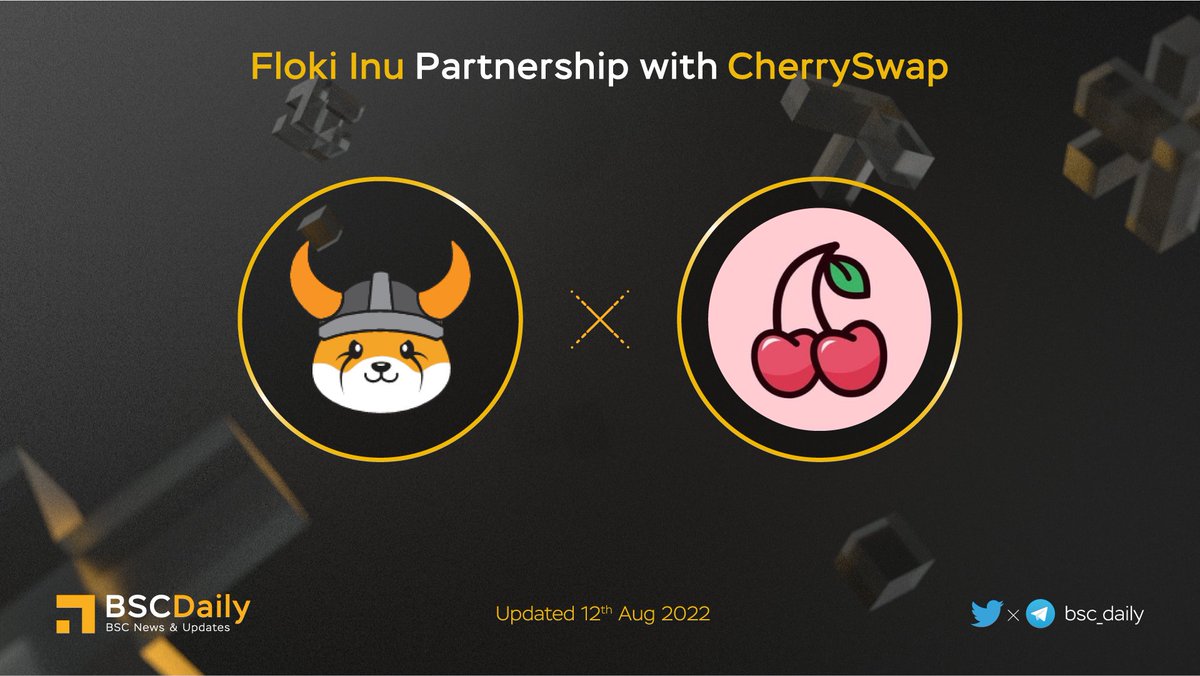 bsc_daily's tweet photo. 🎉 @RealFlokiInu Partnership with @CherryswapNet 🔥

CherrySwap is the biggest Decentralized Exchange on the #OKXChain and will be recommending that projects they list use the #FlokiFi Locker protocol for locking their LP tokens🚀

Explore more👇

#BNB #BSC #METAVERSE https://t.co/arAEdyGsFS