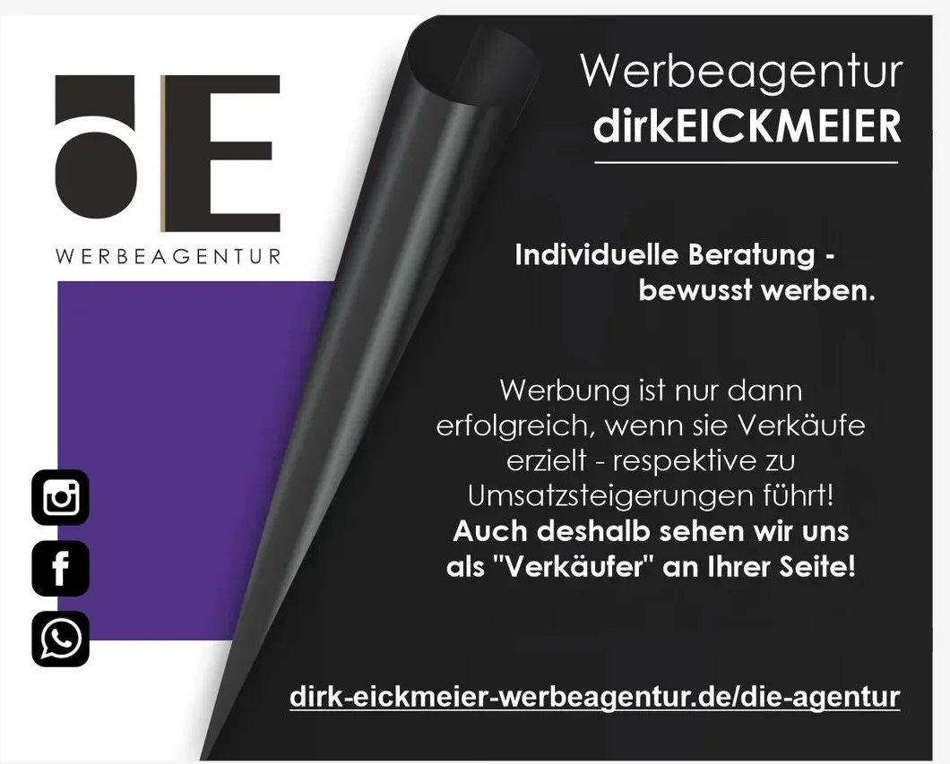 .... Werbung ist nur dann erfolgreich, wenn sie Verkäufe erzielt!
▬ dirk-eickmeier-werbeagentur.de ▬

#deutschlandweit #dirkeickmeier #werbeagentur #webdesign #grafikdesign #werbemittel #drucksachen #officemanagement  #heilpädagogik #pilates #yoga #physio #kosmetik

...
