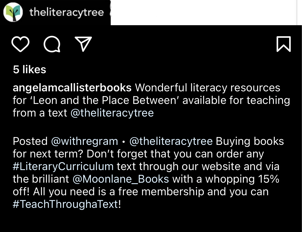 theliteracytree's tweet photo. We’re really lucky to work with so many amazing authors when we create #bookbased resources for the #LiteraryCurriculum and it’s so lovely to receive feedback like this from the brilliant @angelamcallisterbooks 🙏😊📚 https://t.co/oNmt2auy95