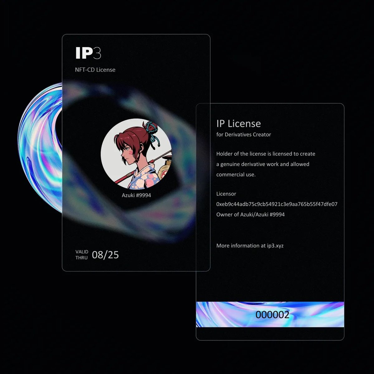 IP3protocol's tweet photo. New IP License is coming! Let’s look forward for derivatives from @mio2333 https://t.co/V04DrWjwSN