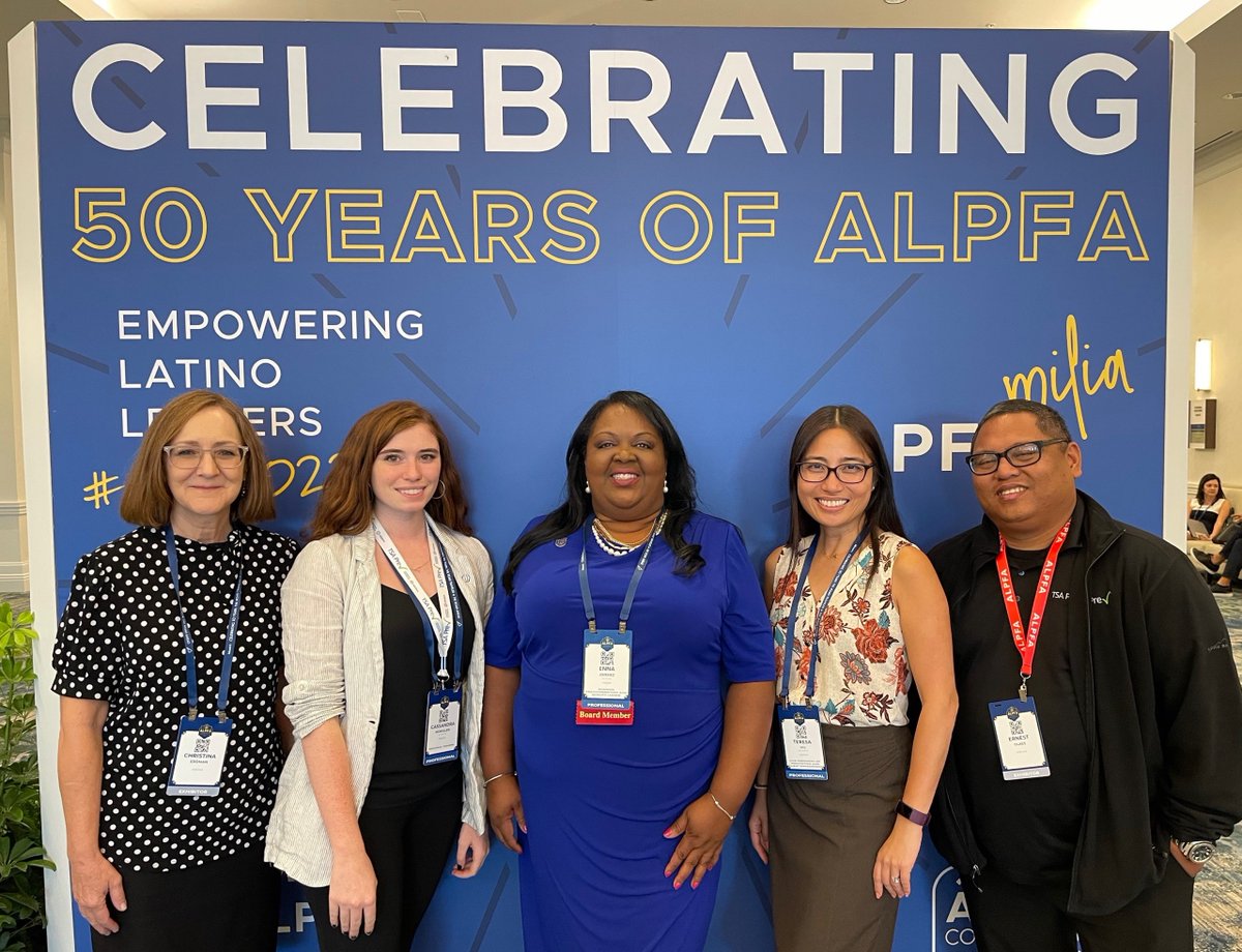 IDEMIA_PS's tweet photo. Congrats to @ALPFA on 50 years and a great #ALPFACon! IDEMIA’s Enna Jimenez, Teresa Wu and our PreCheck Enrollment Services Team, had a great time connecting with ALPFA members, celebrating ALPFA leadership and bringing #TSAPreCheck enrollment to ALPFA members. #ALPFA50 https://t.co/3MBEGcU4l2