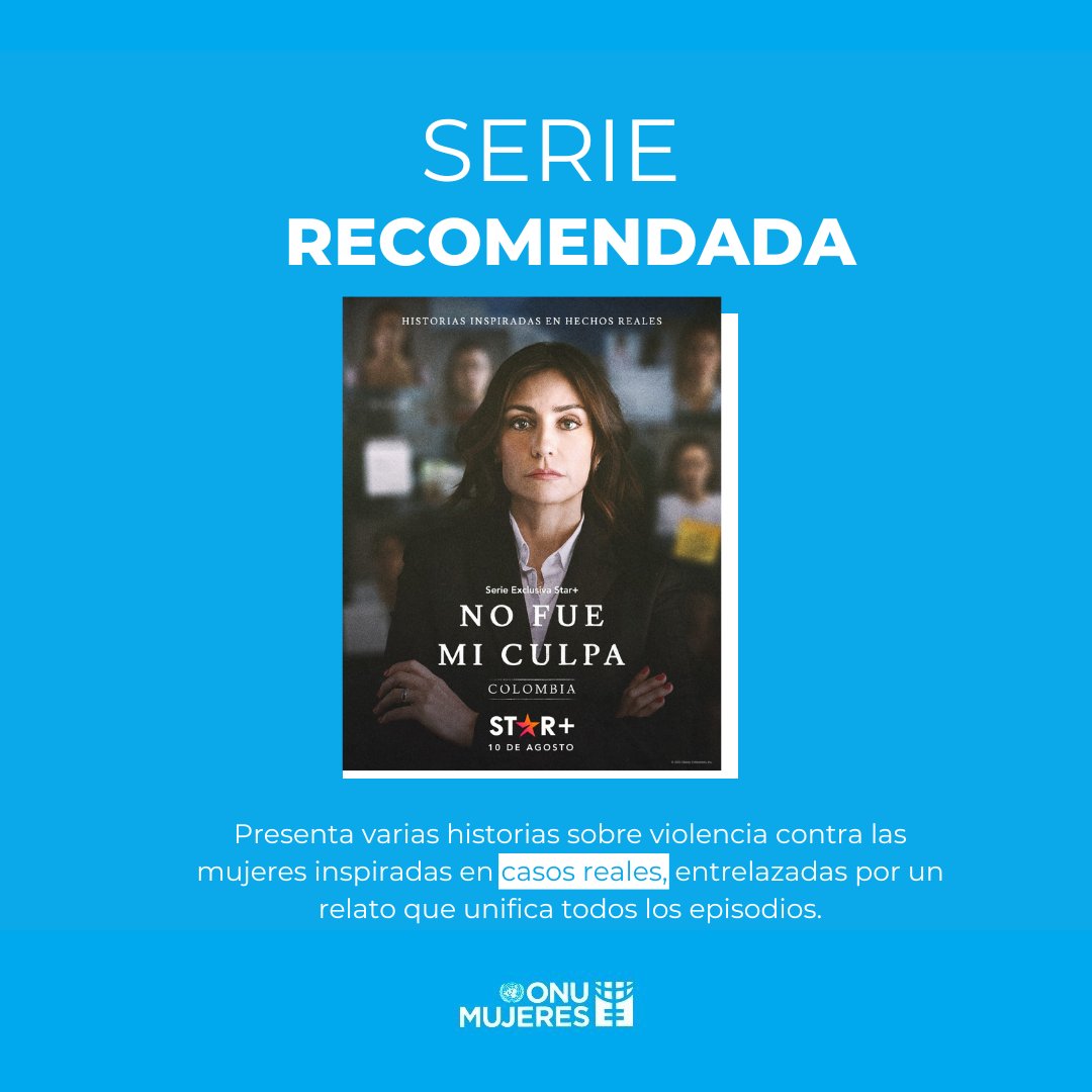 #Recomendado
'No fue mi culpa', serie protagonizada por <a href="/marcelamar07/">marcela mar</a>  que aborda el flagelo de la violencia basada en género y los feminicidios en Colombia. 

🎙Musicalizada con ‘Canción sin miedo’, de Vivir Quintana, un himno para el feminismo latinoamericano. #NFMC