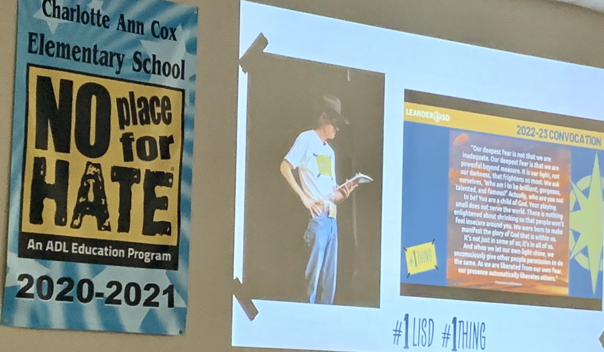 Thank you ⁦<a href="/BruceLISD/">Bruce Gearing</a>⁩ for reminding us what we are here for: Powering students to be their #1thing #1LISD #cox_comets