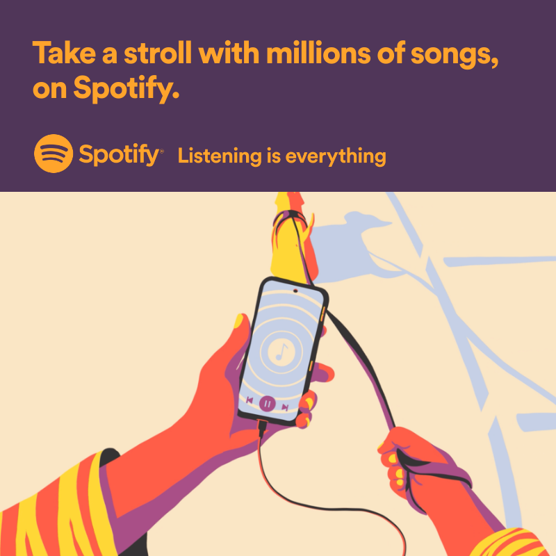 Spotify's tweet photo. Music for any activity. Listen on Spotify.