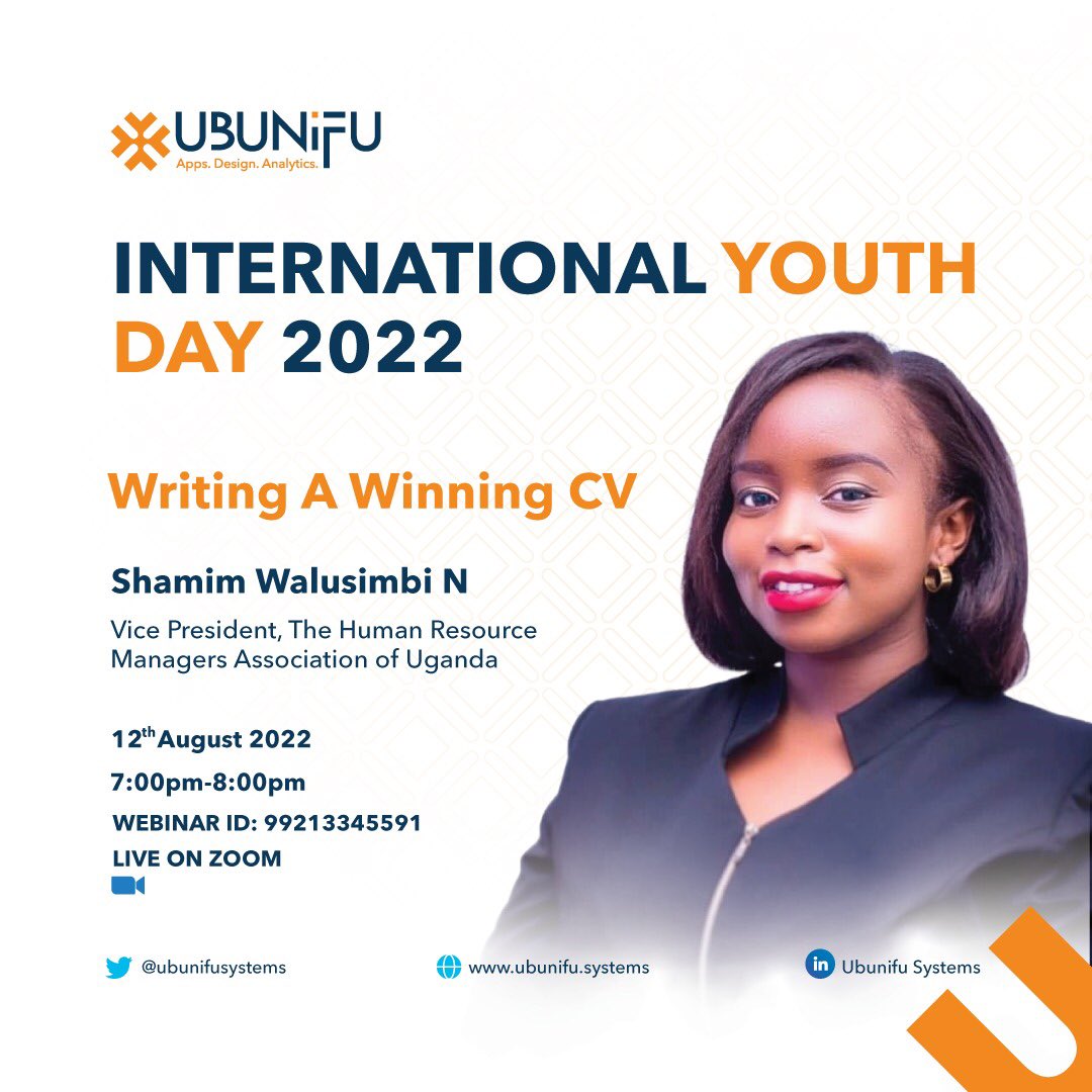 ubunifusystems's tweet photo. Just 30 minutes away. Follow the link below to register 
https://t.co/Za3luaDAhV 

#IYD2022 #GoodTogether #UbunifuMentorship https://t.co/dkr5Ul2kTk