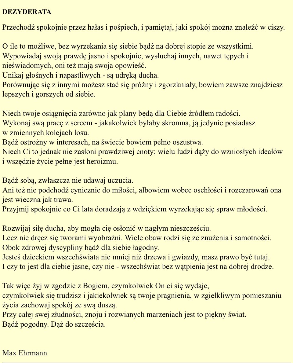 Agatorka's tweet photo. Nie, nie oszalałam. To ciagle szukanie lepszej wersji mnie.
#dezyderata #LoveInProgress https://t.co/xdVwBQ1hef