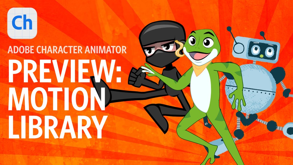 Motion Library is out for #CharacterAnimator Beta today! youtu.be/iU0xwqAjKHg