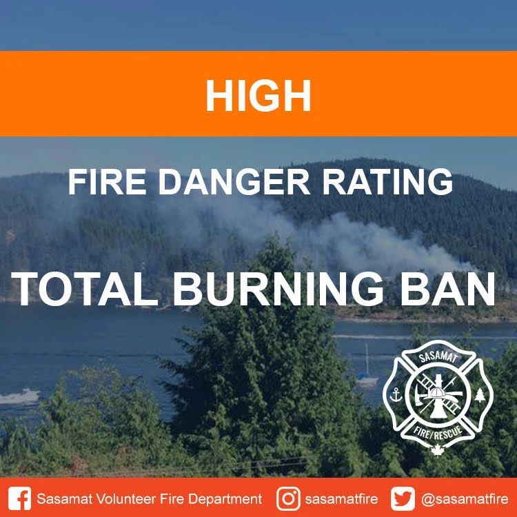 An Open Fire Ban has been put into effect as of Friday August 12th. All Open Fires including Camp Fires and outdoor wood burning appliance fires will be prohibited within the Village of Anmore and the Village of Belcarra.  No open fires permitted.

Natu… instagr.am/p/ChKf5TprH3l/