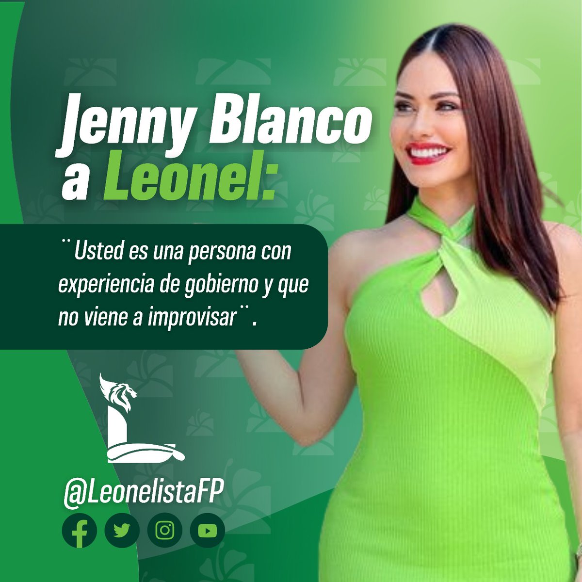 RDlomejor's tweet photo. República Dominicana necesita las manos experimentadas del el estadista que siempre nos conduce, aún en medio de las peores crisis, por caminos de bienestar y desarrollo a tod@s:
Dr. @LeonelFernandez
Presidente 2024🇩🇴
#JennyBlanco también dice, #MeFuiConLeonel https://t.co/vjtuH7NAhN