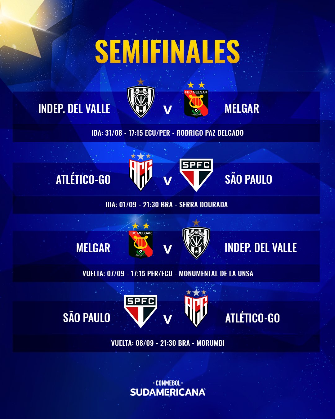 Se viene la Semifinal de la - CONMEBOL Sudamericana