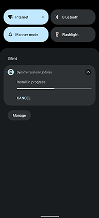 MishaalRahman's tweet photo. Unlike the Android 13 betas from other OEMs (including Google), Sharp's beta doesn't overwrite the original installation, meaning you can switch back to Android 12 without a factory reset. How is that possible? Through Dynamic System Updates (DSU).

https://t.co/KCo9zP1ool https://t.co/VZ5tRAvL9h