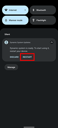 MishaalRahman's tweet photo. Unlike the Android 13 betas from other OEMs (including Google), Sharp's beta doesn't overwrite the original installation, meaning you can switch back to Android 12 without a factory reset. How is that possible? Through Dynamic System Updates (DSU).

https://t.co/KCo9zP1ool https://t.co/VZ5tRAvL9h