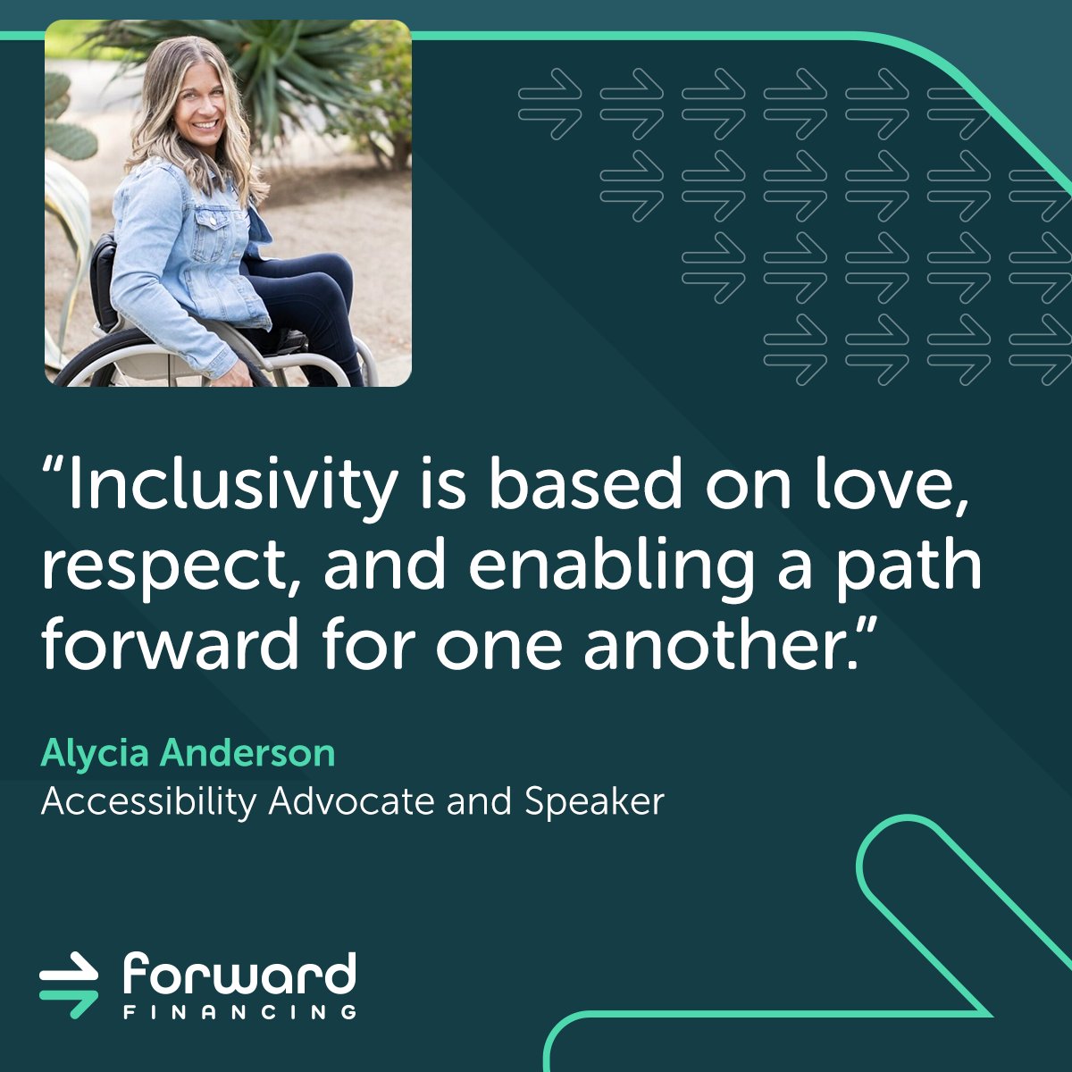 In recognition of Disability Pride Month, our team joined a session with @alyciaspeaking focused on Disabling Ableism. Alycia shared her story and lived experiences, and we learned the power accessibility can have on inclusion. Thanks, Alycia!

#lifeatforward #disablingableism