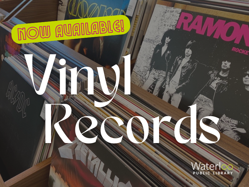 WaterlooLibrary's tweet photo. Now available to borrow from the library: vinyl records! 🎉
Browse the collection of 200+ records at our Eastside Branch or online via the Cool Things to Borrow page on our website: https://t.co/RbWy0ewSTy
#WaterlooLibrary #kwawesome https://t.co/GsSuEtQZsA