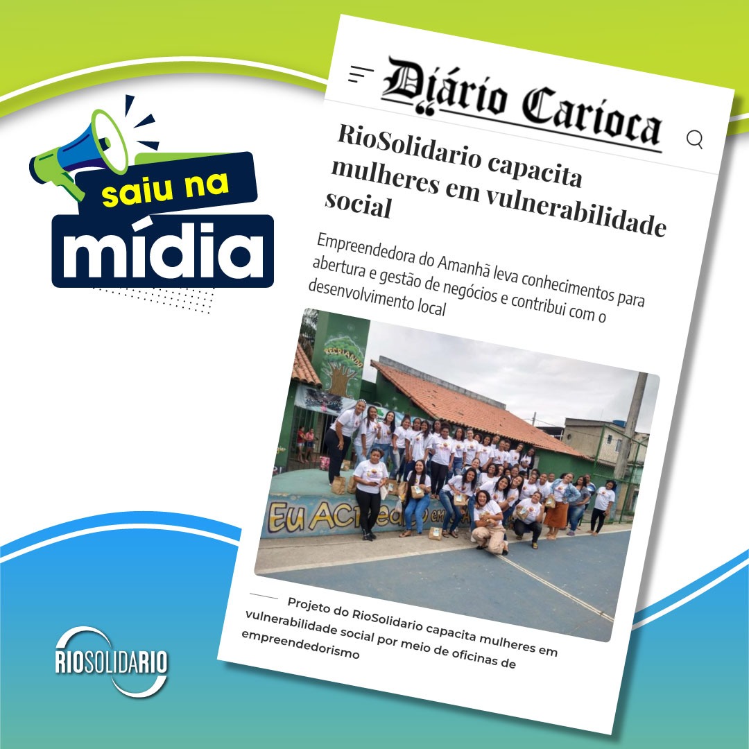 ORioSolidario's tweet photo. Sexta-feira merece boas notícias!

"Empreendedora do Amanhã leva conhecimentos para abertura e gestão de negócios e contribui com o desenvolvimento local"

#empreededoradoamanha #solidariedade #RioSolidario #empreededora https://t.co/l5fWg1OIgH