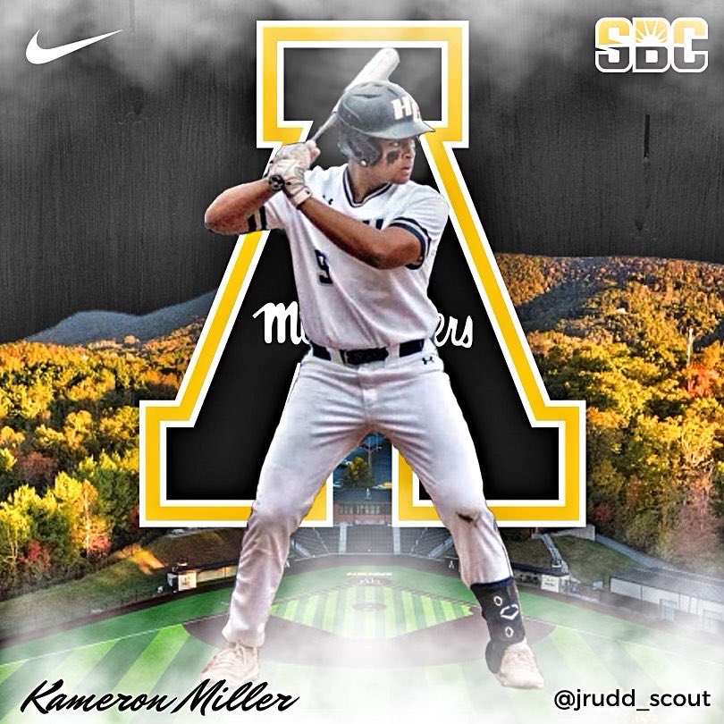 KameronMiller23's tweet photo. I am beyond blessed and very excited to announce my commitment to Appalachian State University to continue my athletic and academic career. Go Mountaineers!🖤💛 https://t.co/KOBL4wowuS