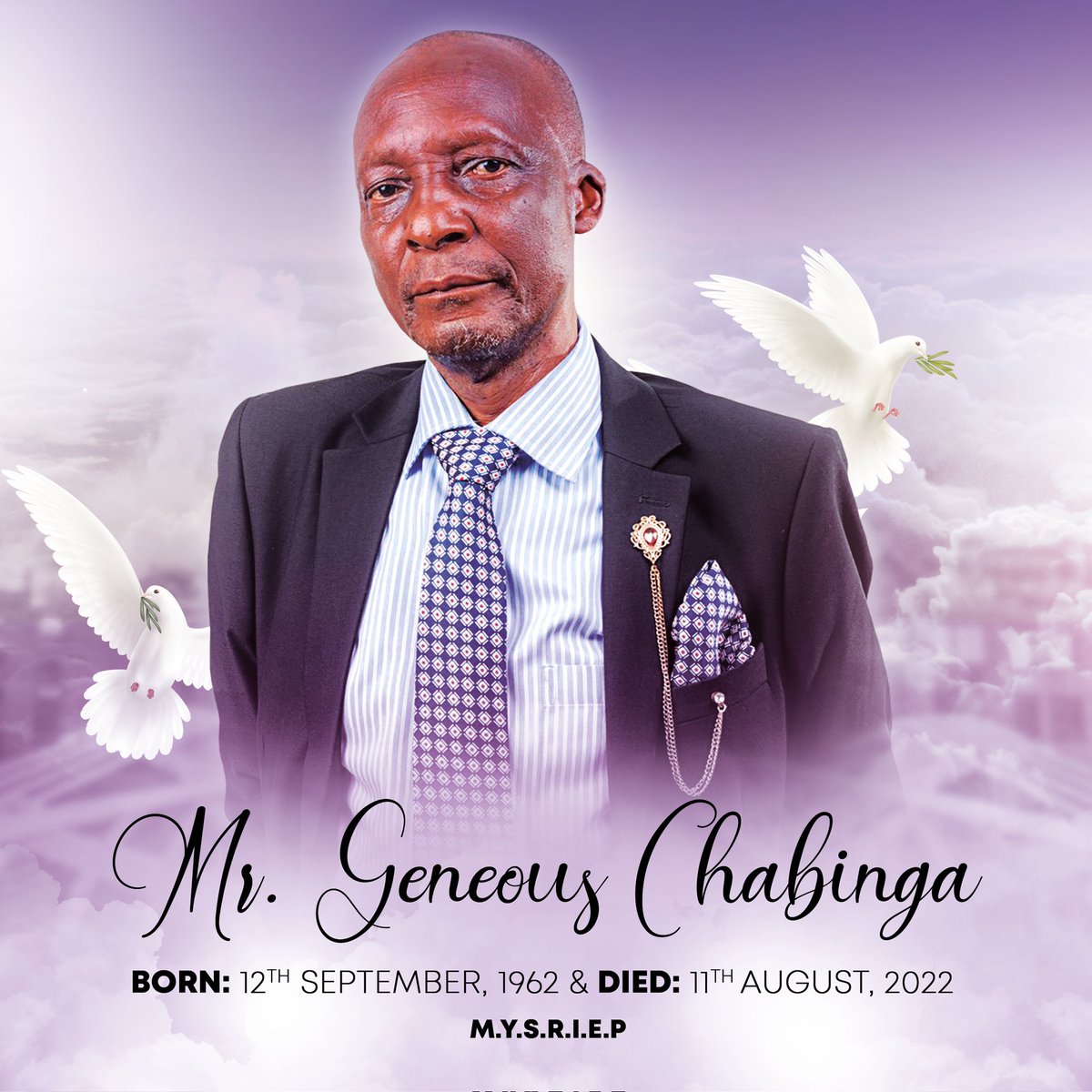 RobertoZambia's tweet photo. So Saddened by the passing of my Dad inlaw, Mr G Chabinga. 😔

A pillar &amp; absolute back bone of the family. Sad as this maybe, we celebrate you for constantly reminding all of us to stay United, God fearing &amp; optimistic.

We thank God for the time you shared your love &amp; wisdom. https://t.co/sByBeTL8bK