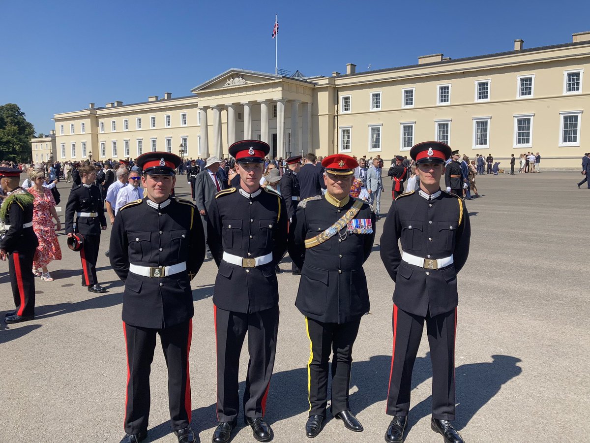 ld_colonel's tweet photo. On a sweltering day at @RMASandhurst , a very warm welcome to 2Lts Sam Chrisp, Frankie Lennon and Will Ferguson as they are commissioned into @LDLightCav and join the regimental family. And wishing all of you the very best of luck! https://t.co/MM2tHTdBgW