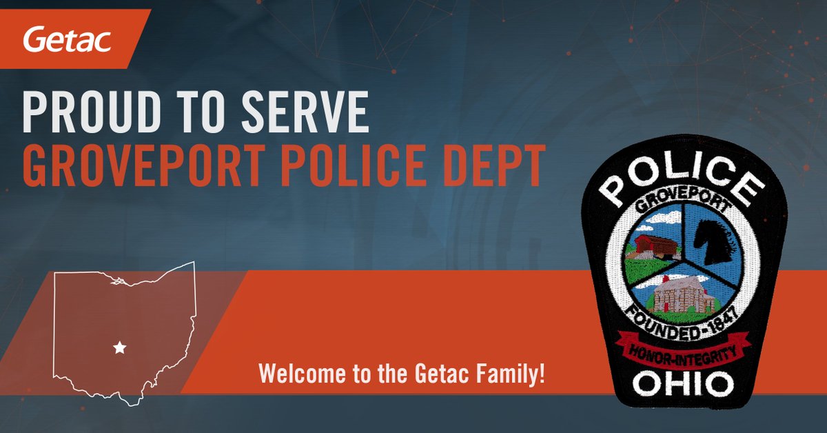 GetacUS's tweet image. We are happy to have @GroveportPolice, @BucyrusPDOhio, @dunbarpolice, and @WilliamsPDaz as new members of the Getac Family. 
Getac is proud to keep your force #ConnectedAndProtected! 

getac.com
