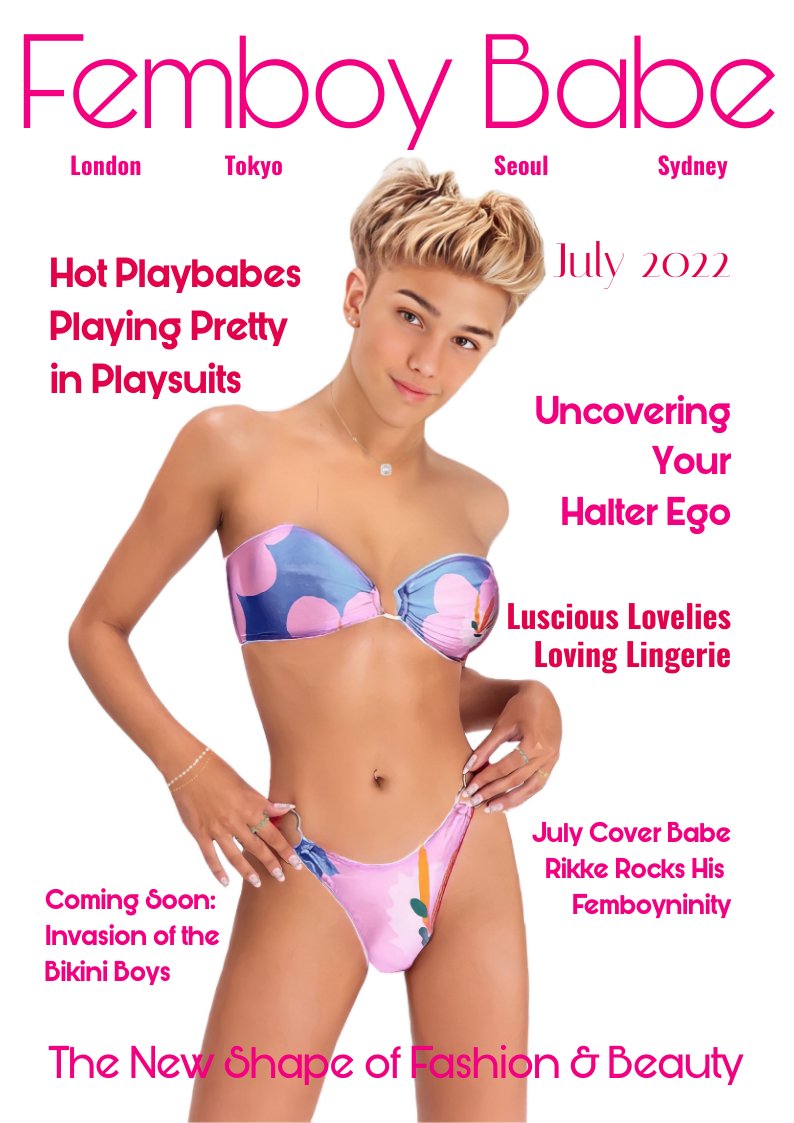 Femboyninity's tweet photo. So much has happened at Femboy Babe, including five issues of our monthly magazine with dozens and dozens of Boy Beauties showing their loveliness. Support and see it all on https://t.co/MYkyfyeezW https://t.co/kreOxYKS5g