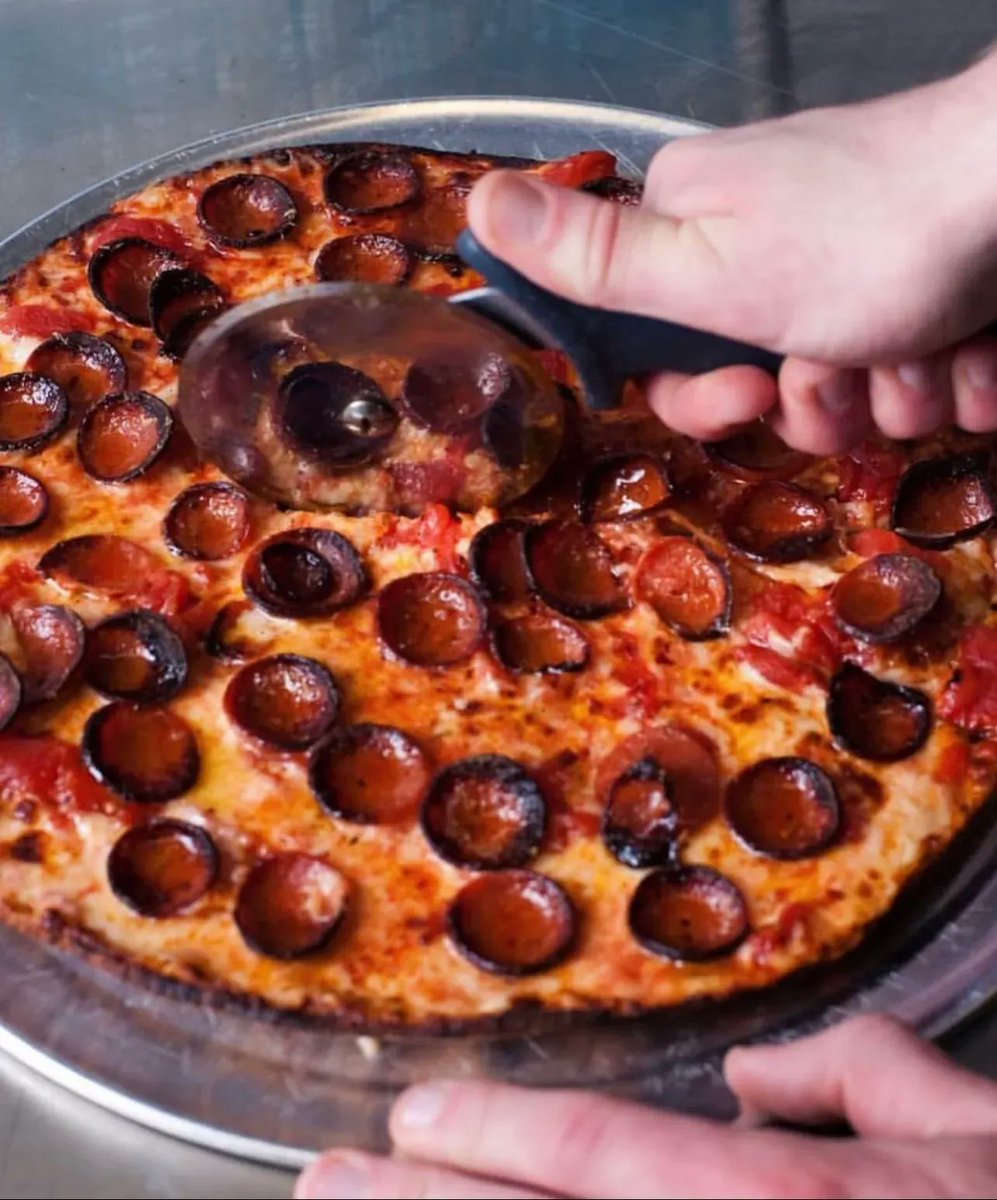 We're cutting up pepperoni all weekend 🍕🍕   

Friday 8/12 - Saturday 8/13: 5 PM - 10 PM
Sunday 8/14: 5 PM - 9 PM