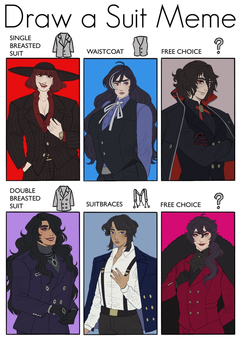 VeritasFaust's tweet photo. #DrawASuit
feat. Limbus OCs https://t.co/Xvq4VwwtNX