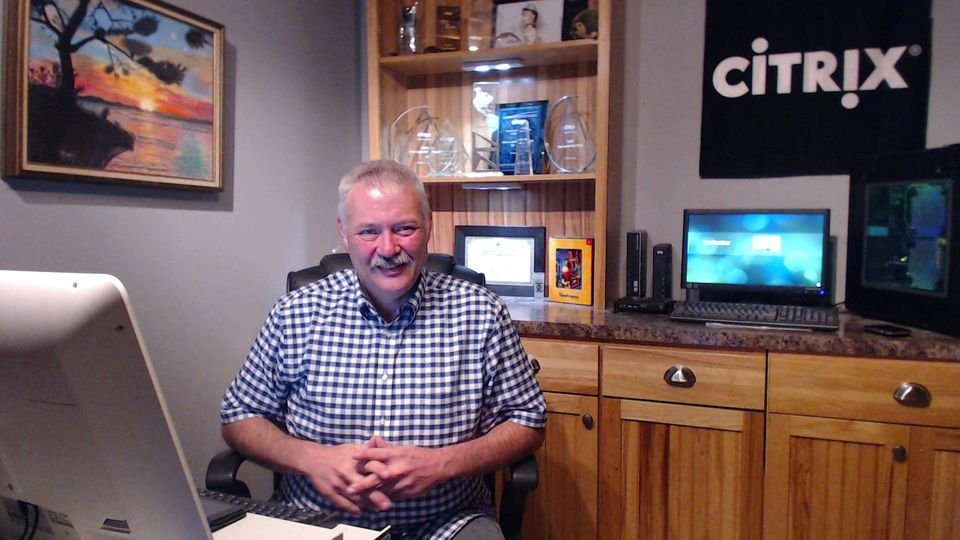 Wow, that's a blast from the past.  My work from home #Citrix office 8 years ago.  And even back then I had some AV and remote presentation tools to #showtelltech