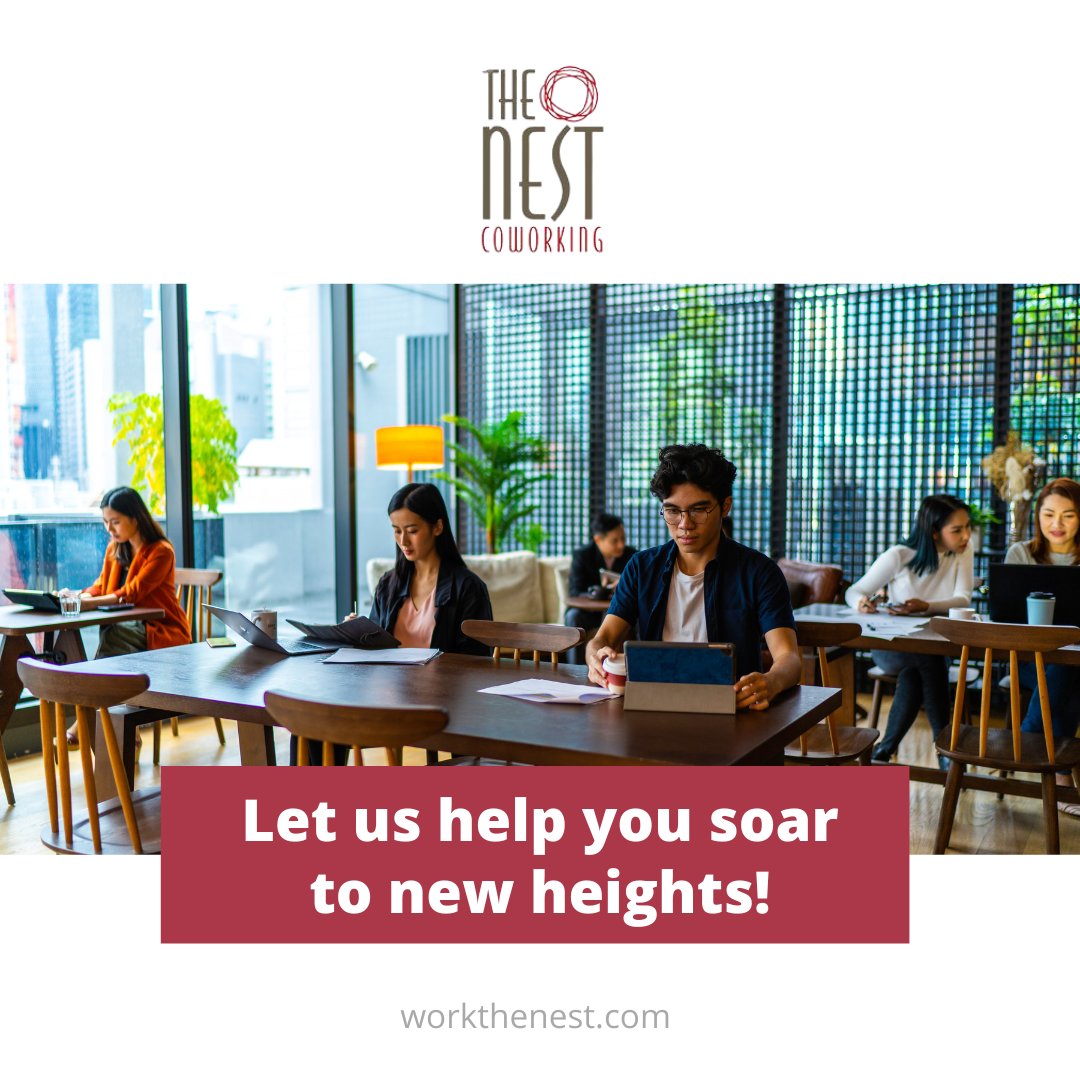 workthenest's tweet photo. Our goal is to build a healthy community of entrepreneurs and creatives based on connections and collaboration.

That's why we provide an environment and community that will help you spread your wings and soar to new heights in our coworking space! Join other like-minded peop ... https://t.co/Inqx7neBcu