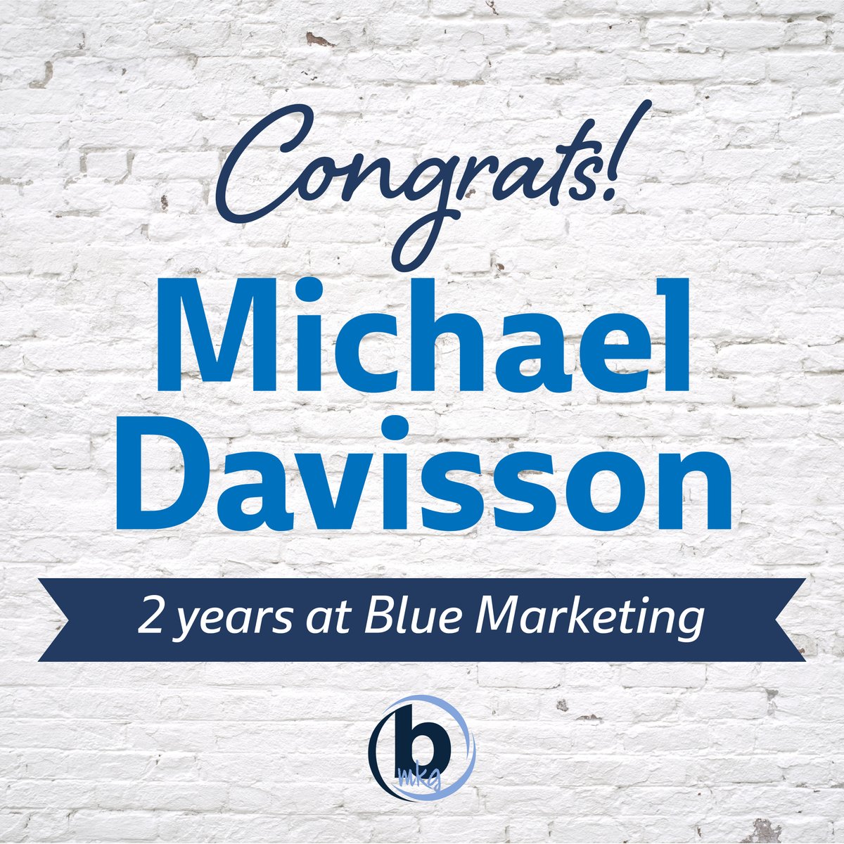 BlueMarketingIN's tweet photo. Thank you for all of your hard work these past two years, Michael! It's been much appreciated! 🎉 https://t.co/Mr3ijES2Ud